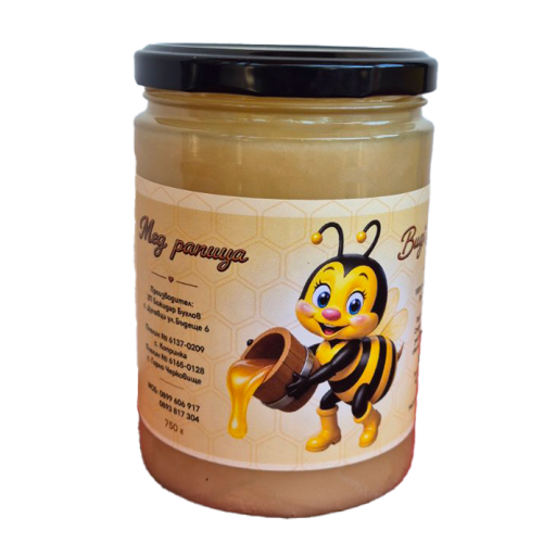 Мед от рапица - пчелен мед Bugi Bee Family 